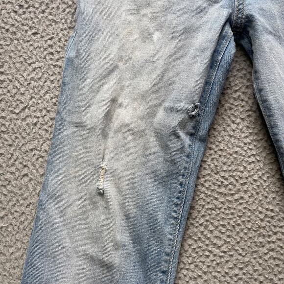 Old Navy Jeans Teens Size 14 Blue Distressed Light Wash Built in Flex - Picture 8 of 14